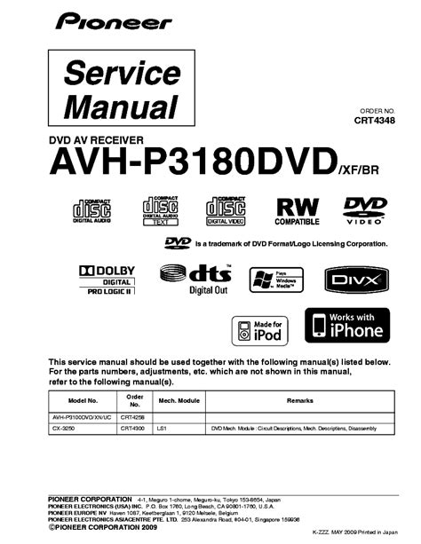 avh p3100 pdf manual